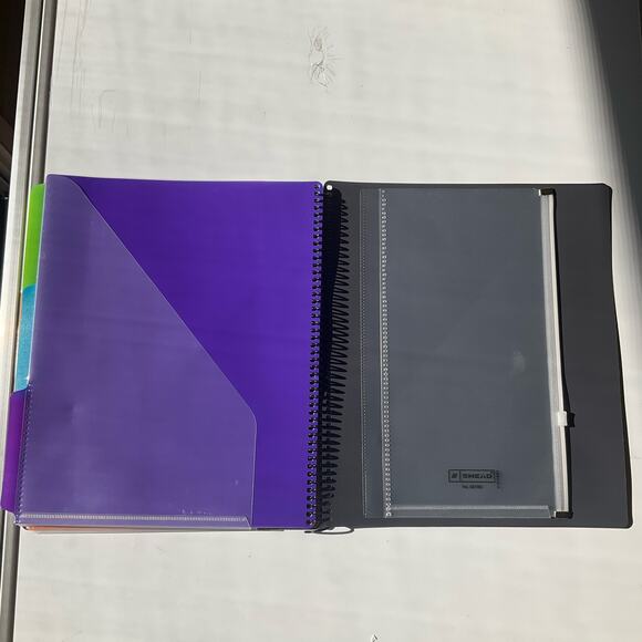 Smead Project Organizer Poly 24-pocket 1/3-cut 10"x12" Gray/MI 89206, Colorful - Picture 4 of 6